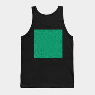 Psychedelic Dreams Amazing Aquamarine Green Pattern Tank Top